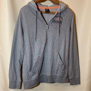 Gray Oakley Zip-Up Hoodie Sz M